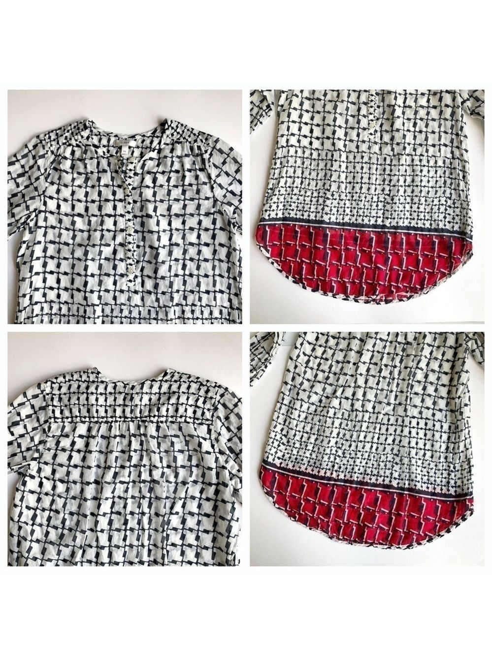 J. Crew Cubist Houndstooth Tunic Cover-Up - Picture 7 of 10